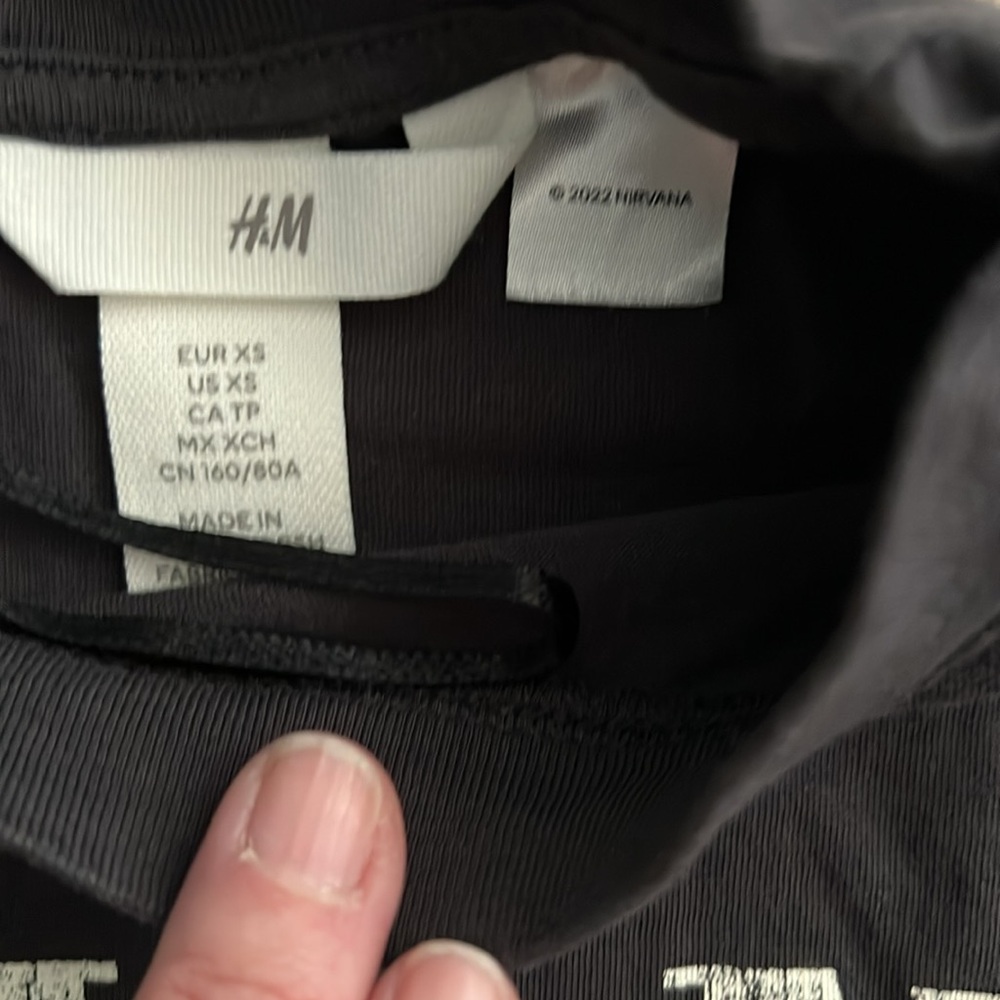 NIRVANA tee faded black small - Picture 2 of 2